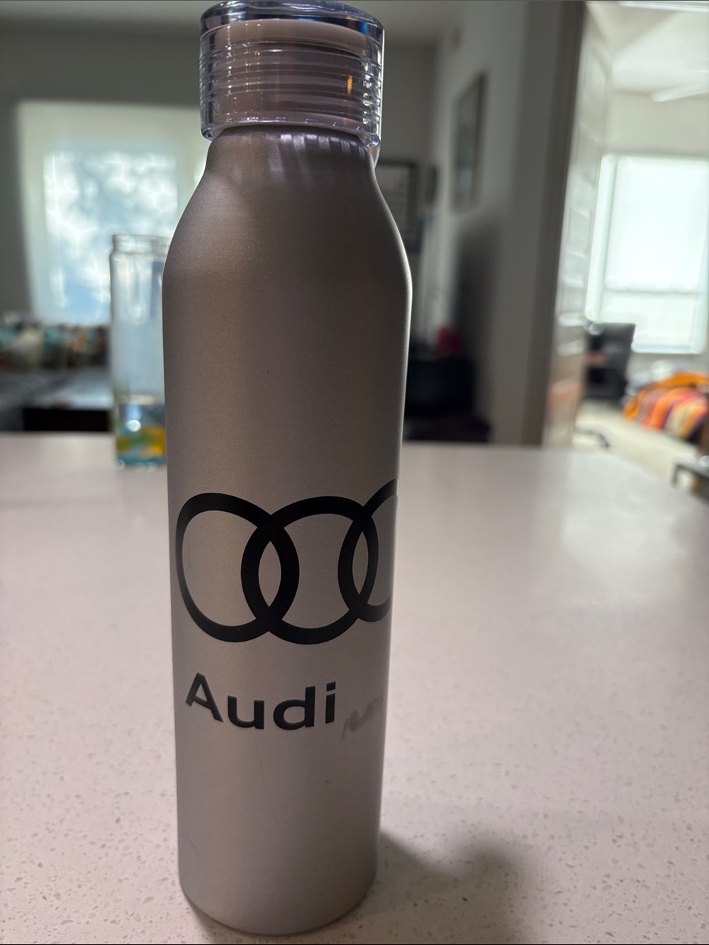 Audi Silver Stainless Steel Water Bottle